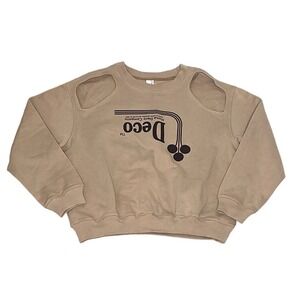 Kijun Long Sleeve Cut Out Women's Sweatshirt Small‎
